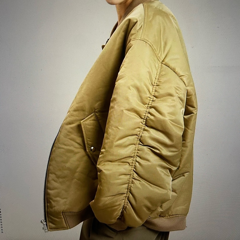 The Frankie Shop Astra Oversized Shell Bomber Jacket